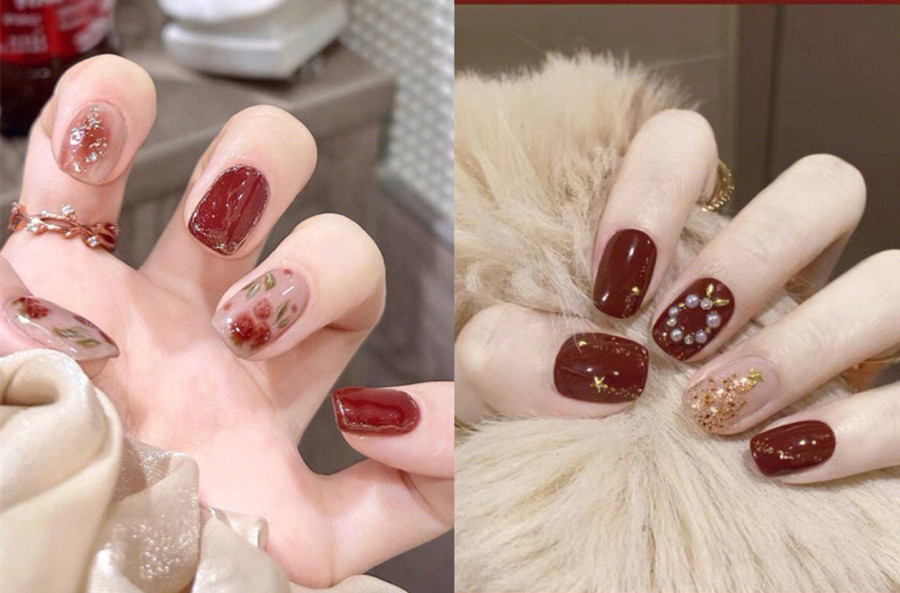 中國紅美甲，南寧美甲學(xué)習(xí)中心分享