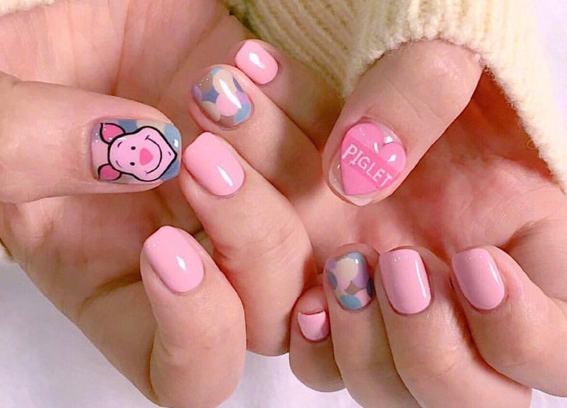 彩繪卡通美甲，南寧美甲培訓機構分享