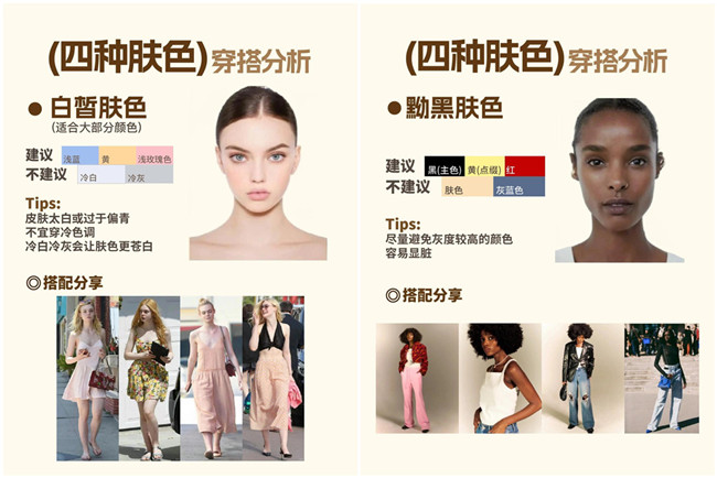 不同膚色的穿搭，廣西形象設(shè)計(jì)專業(yè)分析