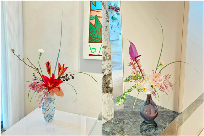 中式花瓶插花作品，南寧插花師學(xué)校收集分享