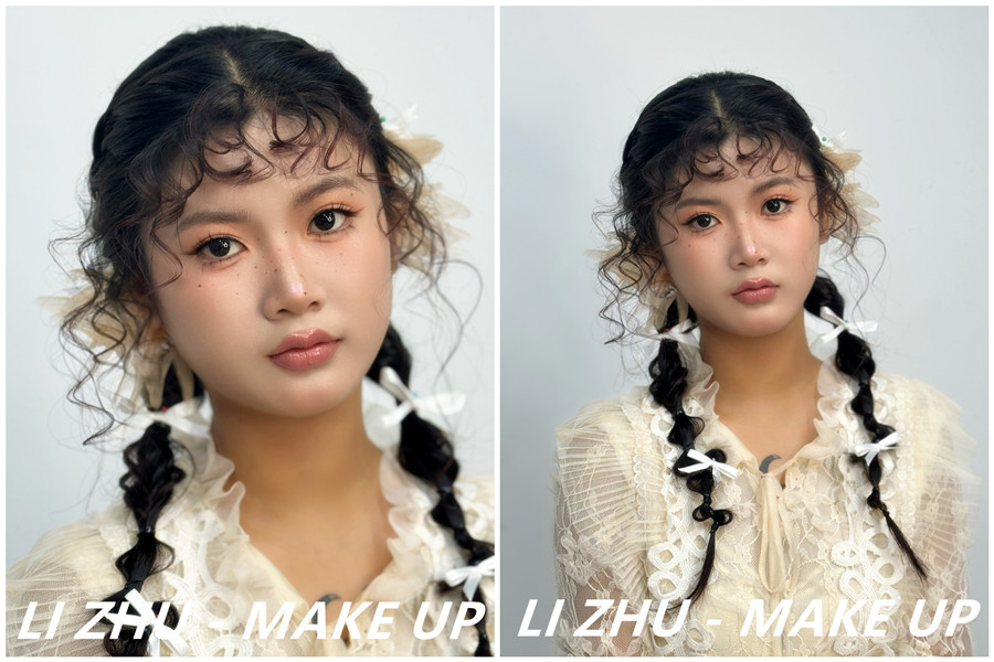 俏皮羊毛卷造型，學(xué)化妝零基礎(chǔ)在南寧