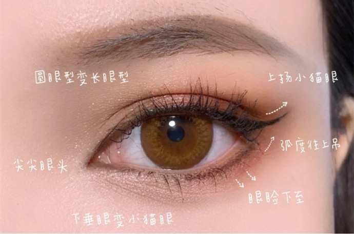 學(xué)院風(fēng)證件照眼妝教程，南寧化妝培訓(xùn)眼妝