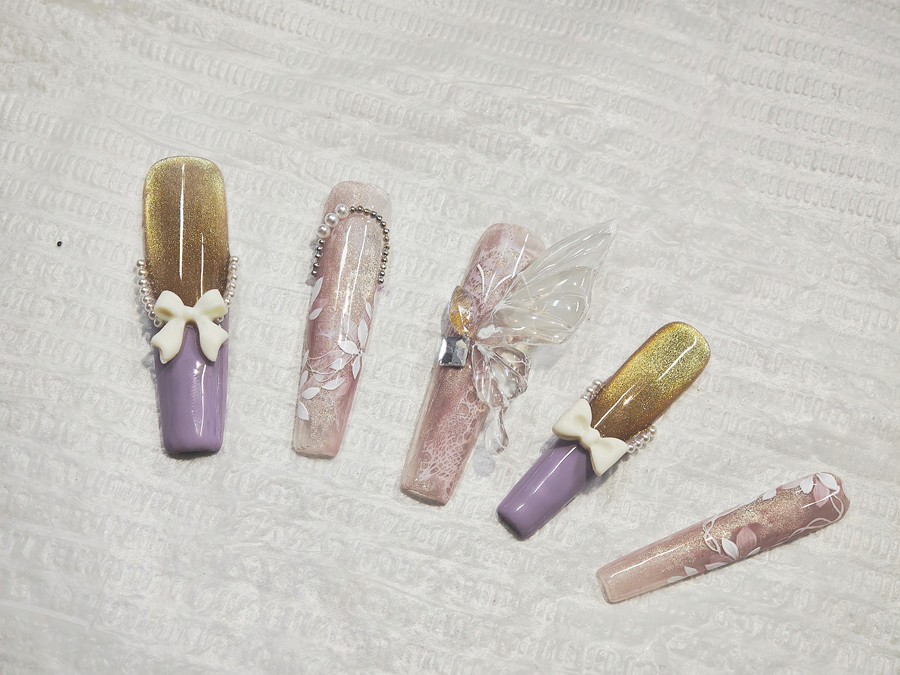 學(xué)美甲從零開始：貓眼蝴蝶美甲教程