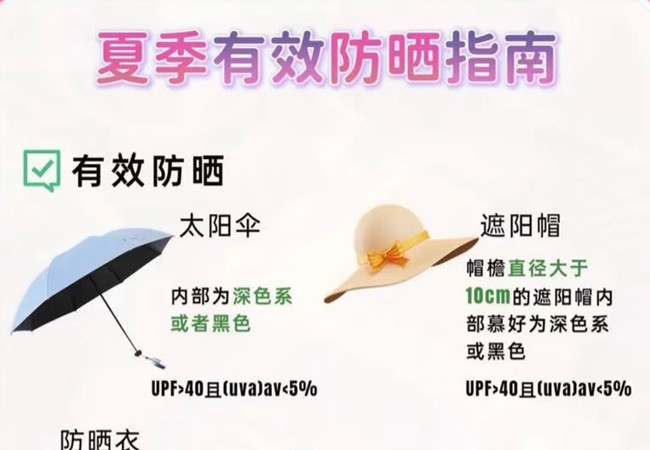 夏季如何有效防曬，美容護(hù)膚零基礎(chǔ)