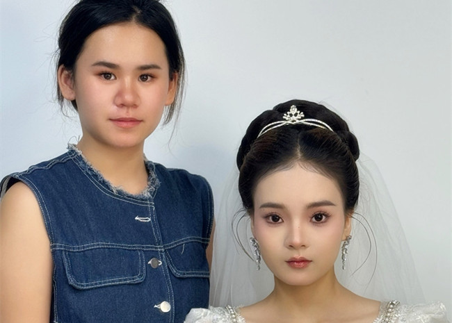 新娘造型，廣西影樓化妝培訓(xùn)學(xué)員作品