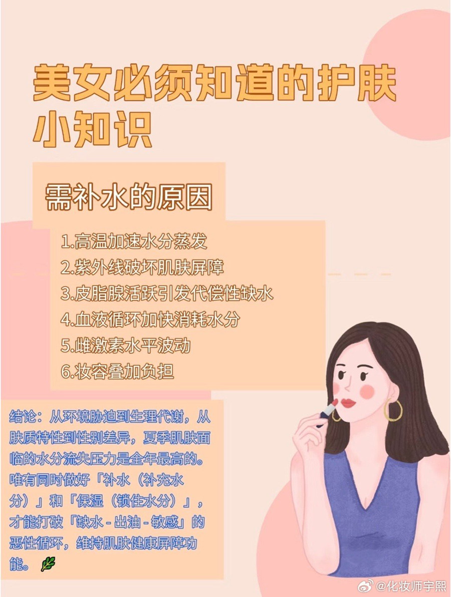 皮膚需要補水的原因，南寧美容師的日常