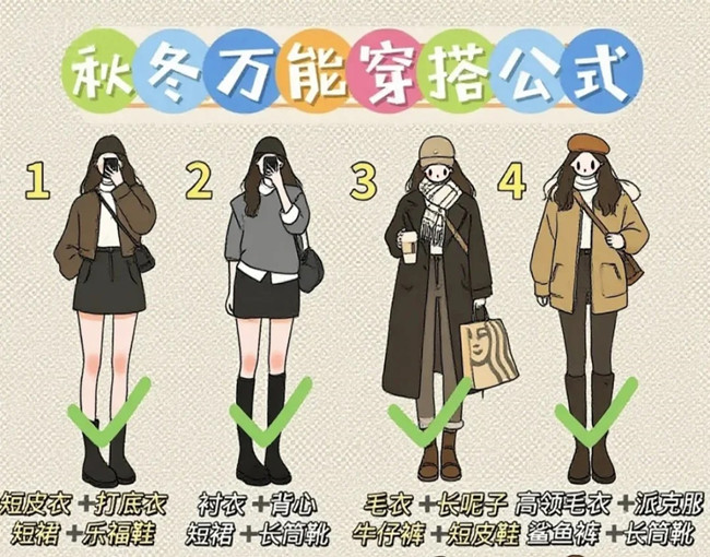 秋冬通用穿搭技巧，廣西化妝形象設(shè)計(jì)學(xué)校分享