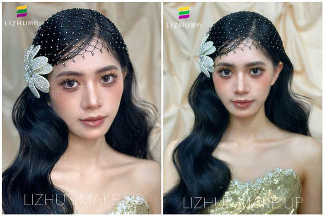 Sana復(fù)古內(nèi)扣披發(fā)，廣西學(xué)化妝高彩