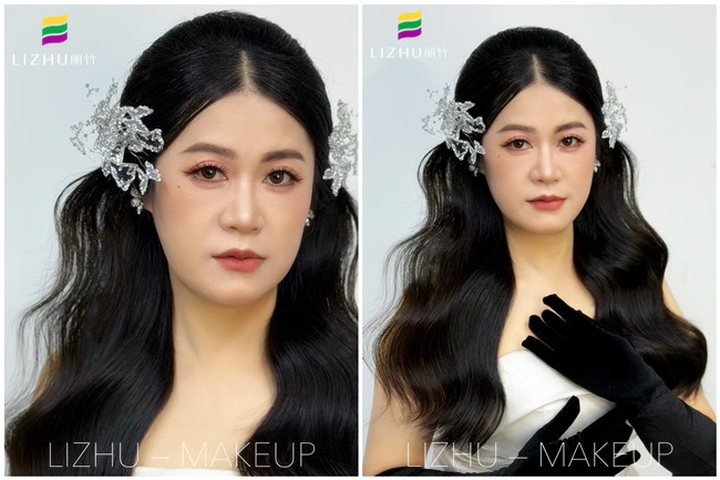 半披新娘造型，廣西教化妝